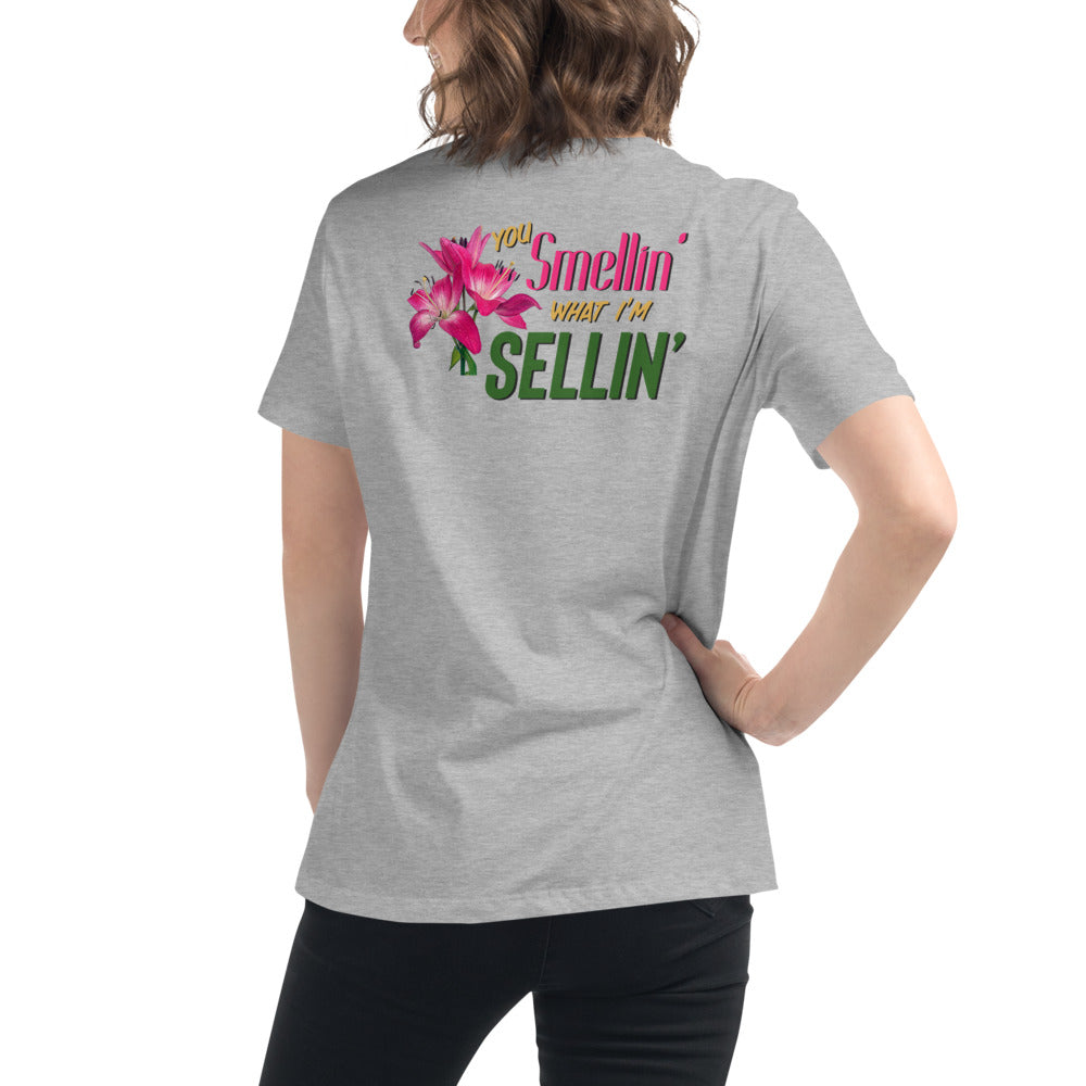 Smellin What I'm Sellin / Women's Funny T-shirts / Funny Women's Shirts