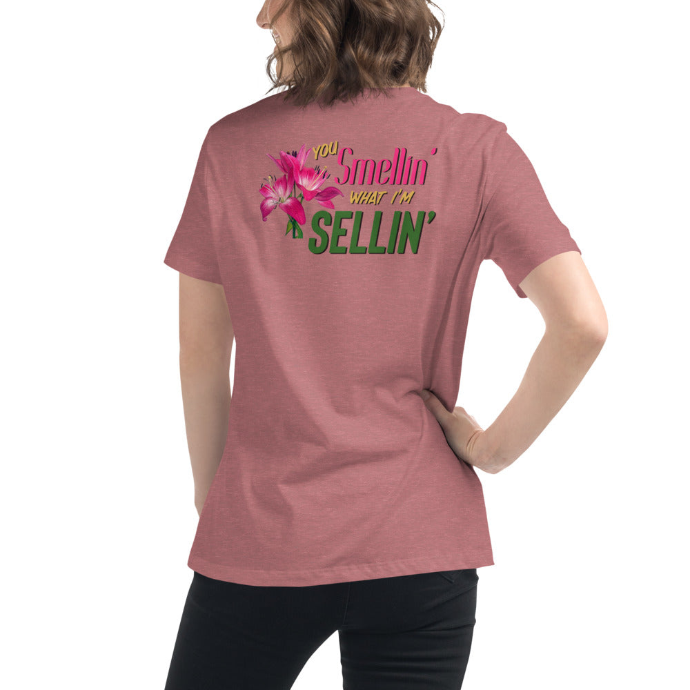 Smellin What I'm Sellin / Women's Funny T-shirts / Funny Women's Shirts