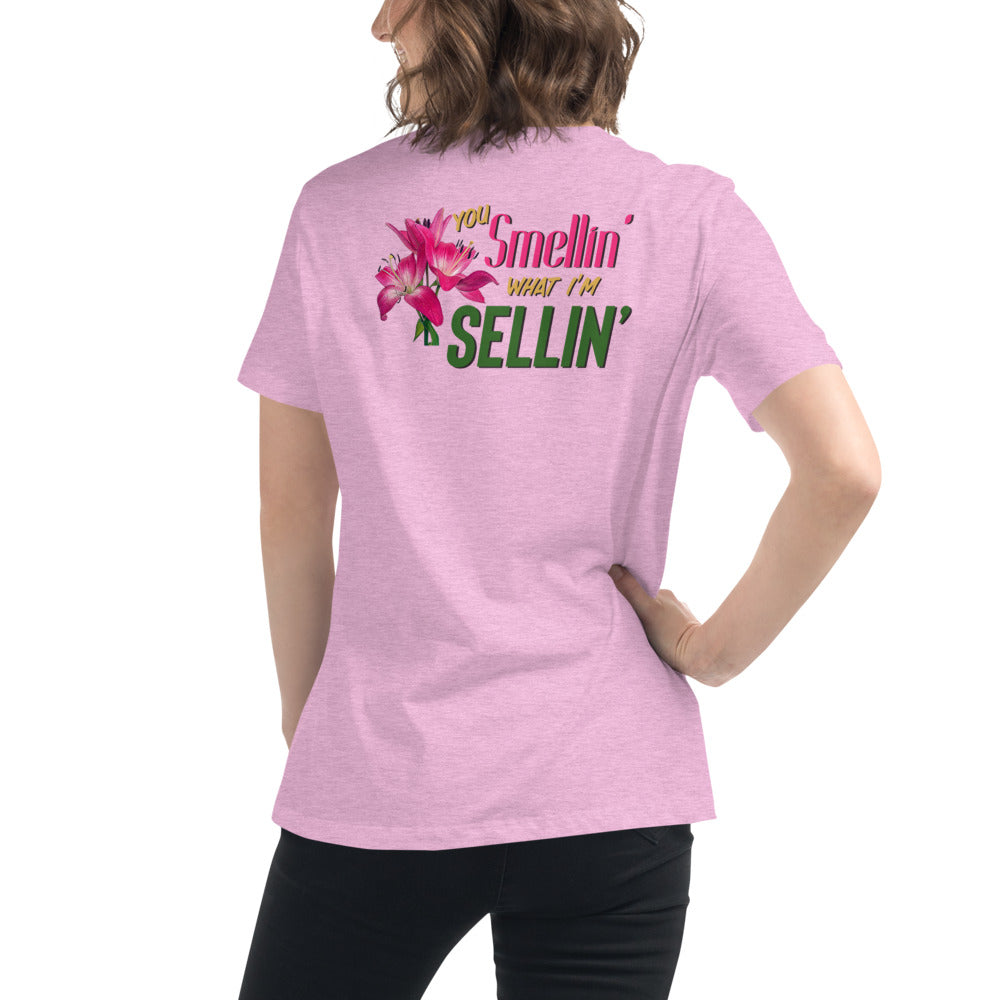 Smellin What I'm Sellin / Women's Funny T-shirts / Funny Women's Shirts
