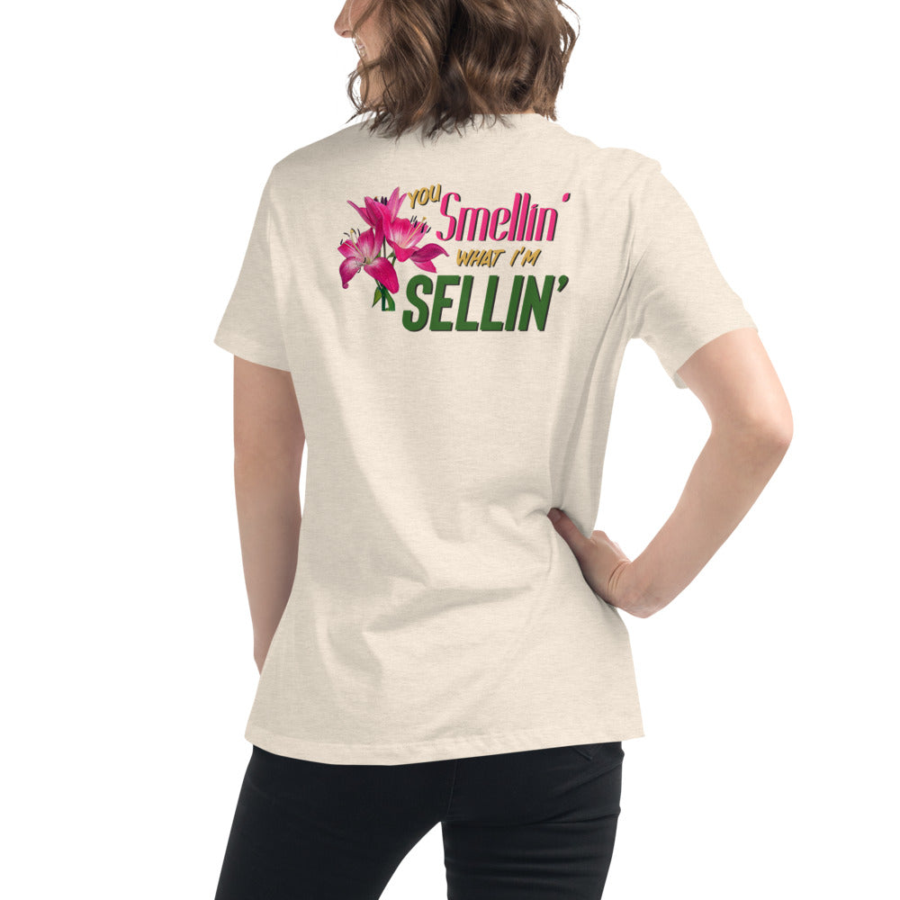 Smellin What I'm Sellin / Women's Funny T-shirts / Funny Women's Shirts
