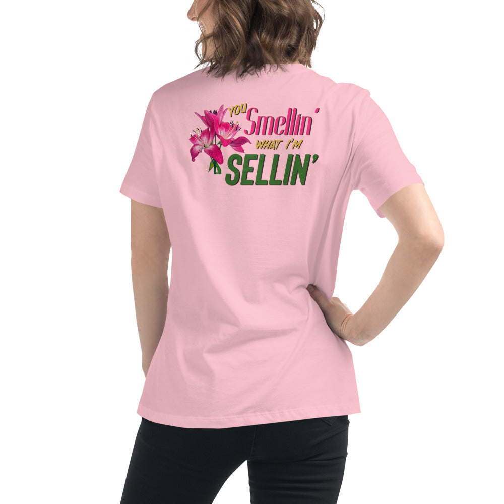 Smellin What I'm Sellin / Women's Funny T-shirts / Funny Women's Shirts