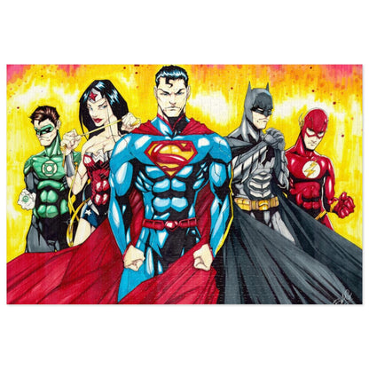 DC Justice League Superhero Jigsaw Puzzle (1000-Pieces)