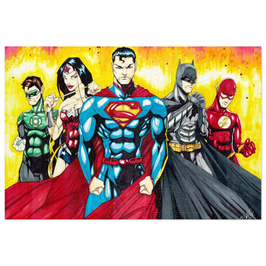 DC Justice League Superhero Jigsaw Puzzle (1000-Pieces)