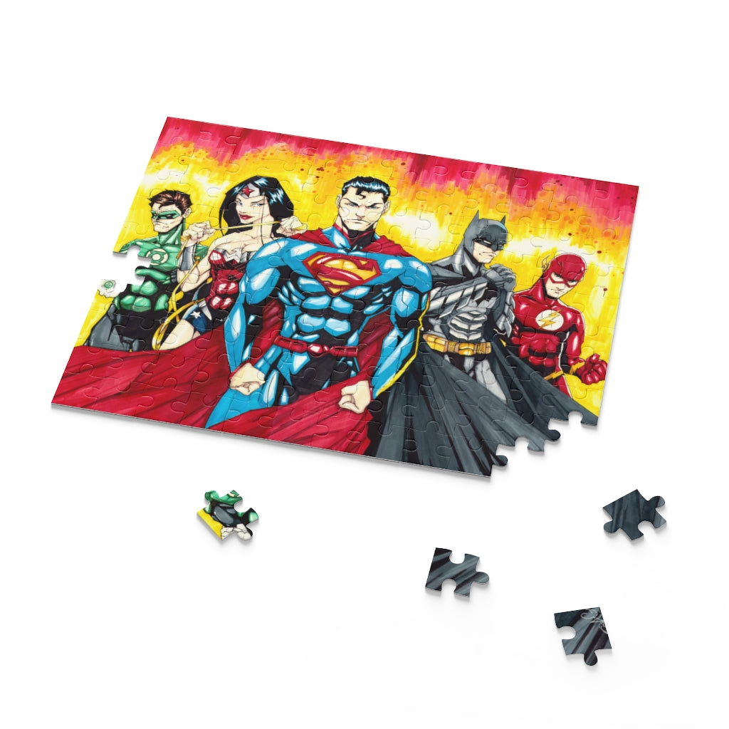 DC Justice League Superhero Jigsaw Puzzle (120, 252, 500-Pieces)