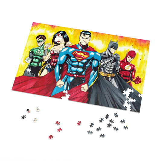 DC Justice League Superhero Jigsaw Puzzle (1000-Pieces)