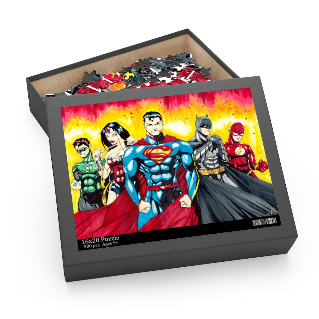 DC Justice League Superhero Jigsaw Puzzle (120, 252, 500-Pieces)